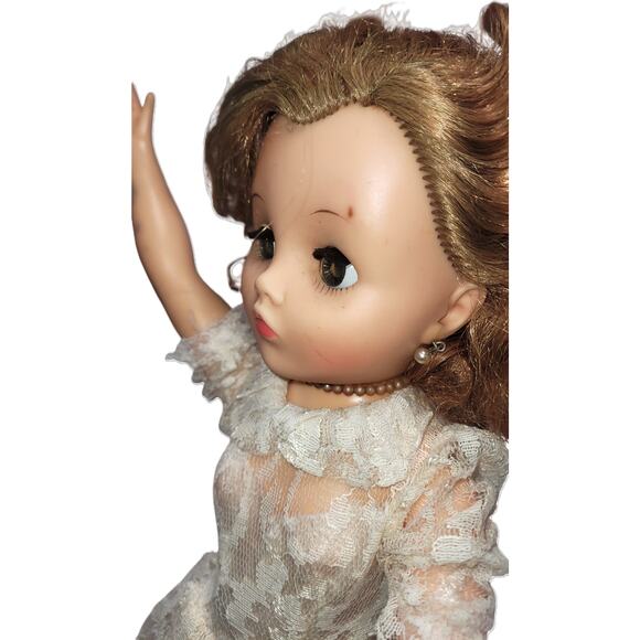 19" 50s Vintage Teenage High Heel Fashion Doll~ Wedding Dress & Heels By Uneeda - Picture 13 of 16